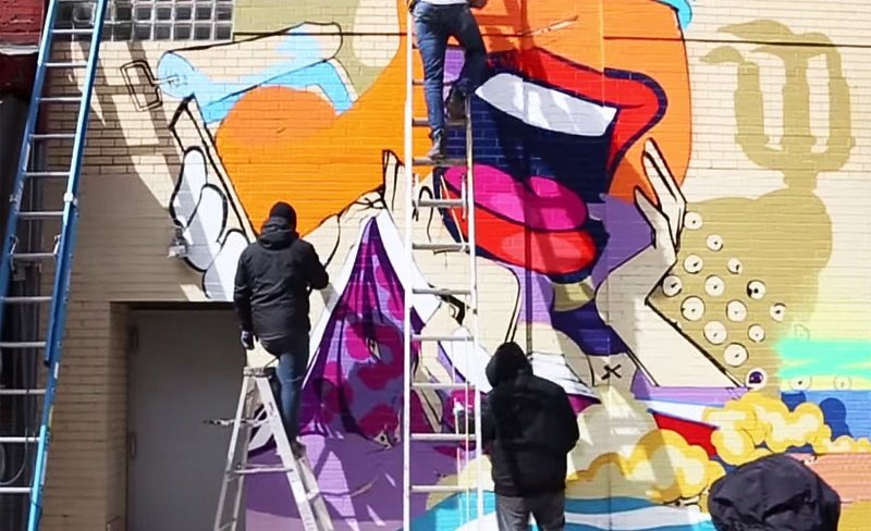 Видео: POSE рисует в Нью-Йорке