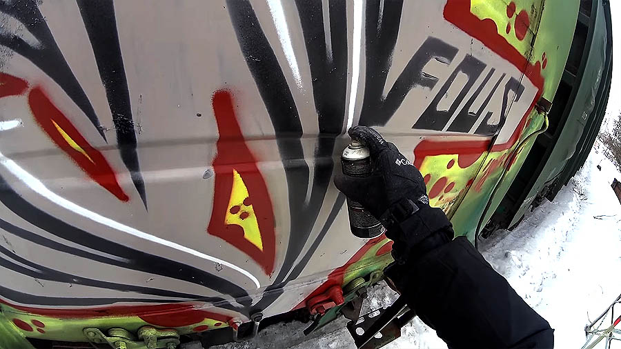 FOUS | Freight Train Graffiti-Letter U