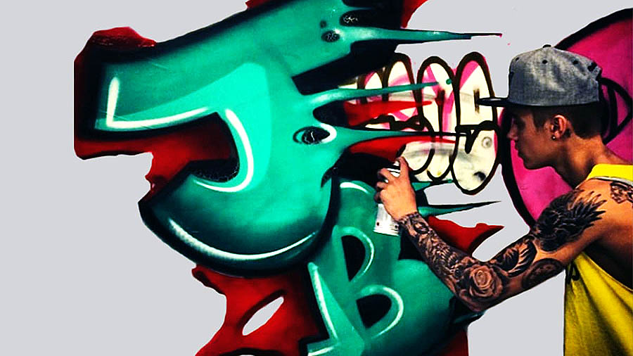 10 знаменитостей, которые пробовали рисовать граффити