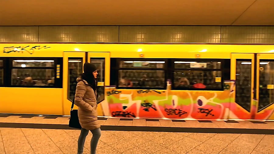 Graffiti on the Berlin U Bhan #1-2