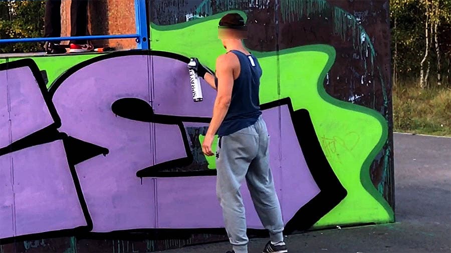 MAYZE | Graffiti on the pipe